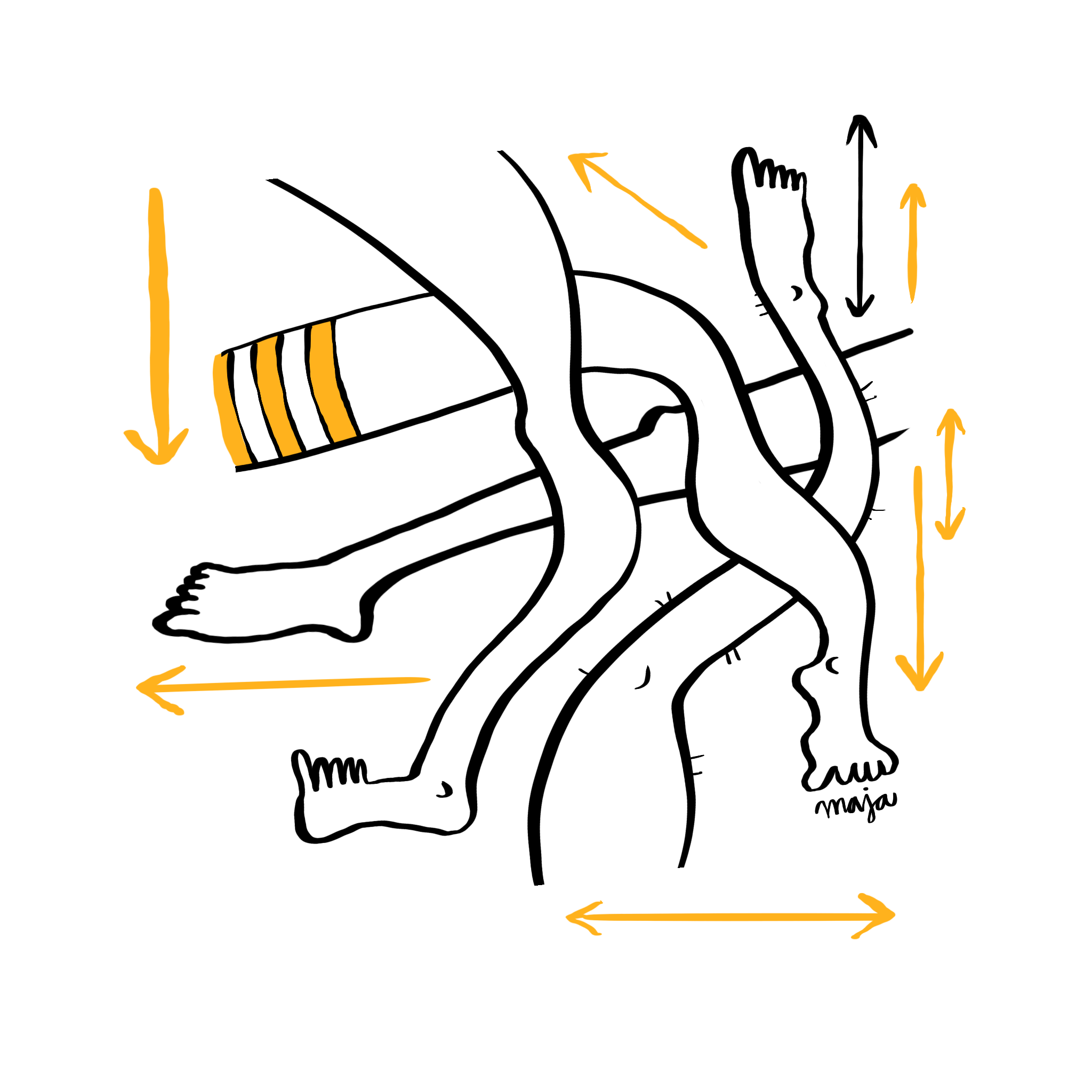 Träning-5: Stretching-pulsträning-illustration-maja-larsson